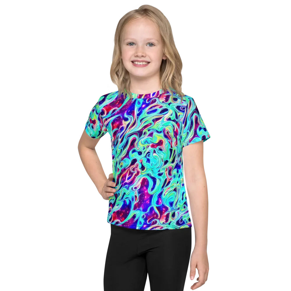 Quantum Ripple on Kids Crew Neck T-Shirt — Front
