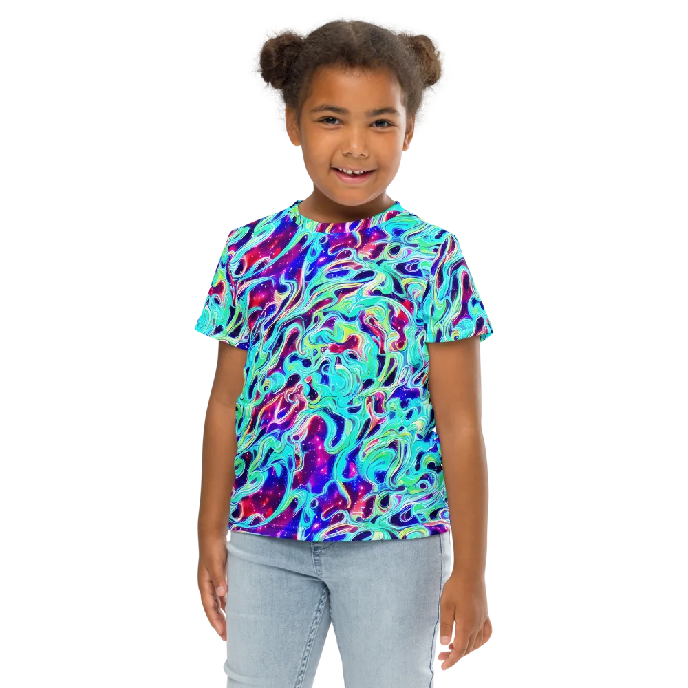 Quantum Ripple on Kids Crew Neck T-Shirt — Front