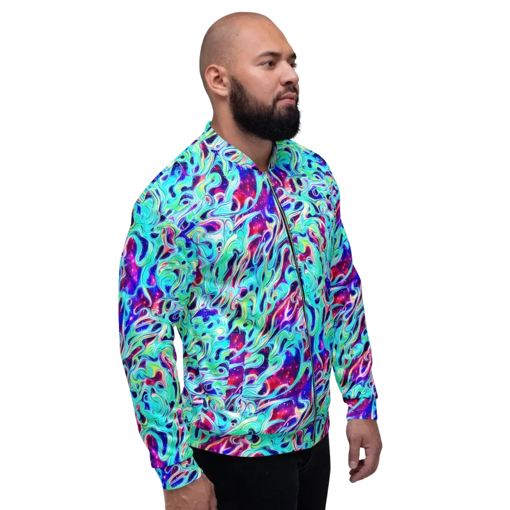 Quantum Ripple on Bomber Jacket — Right