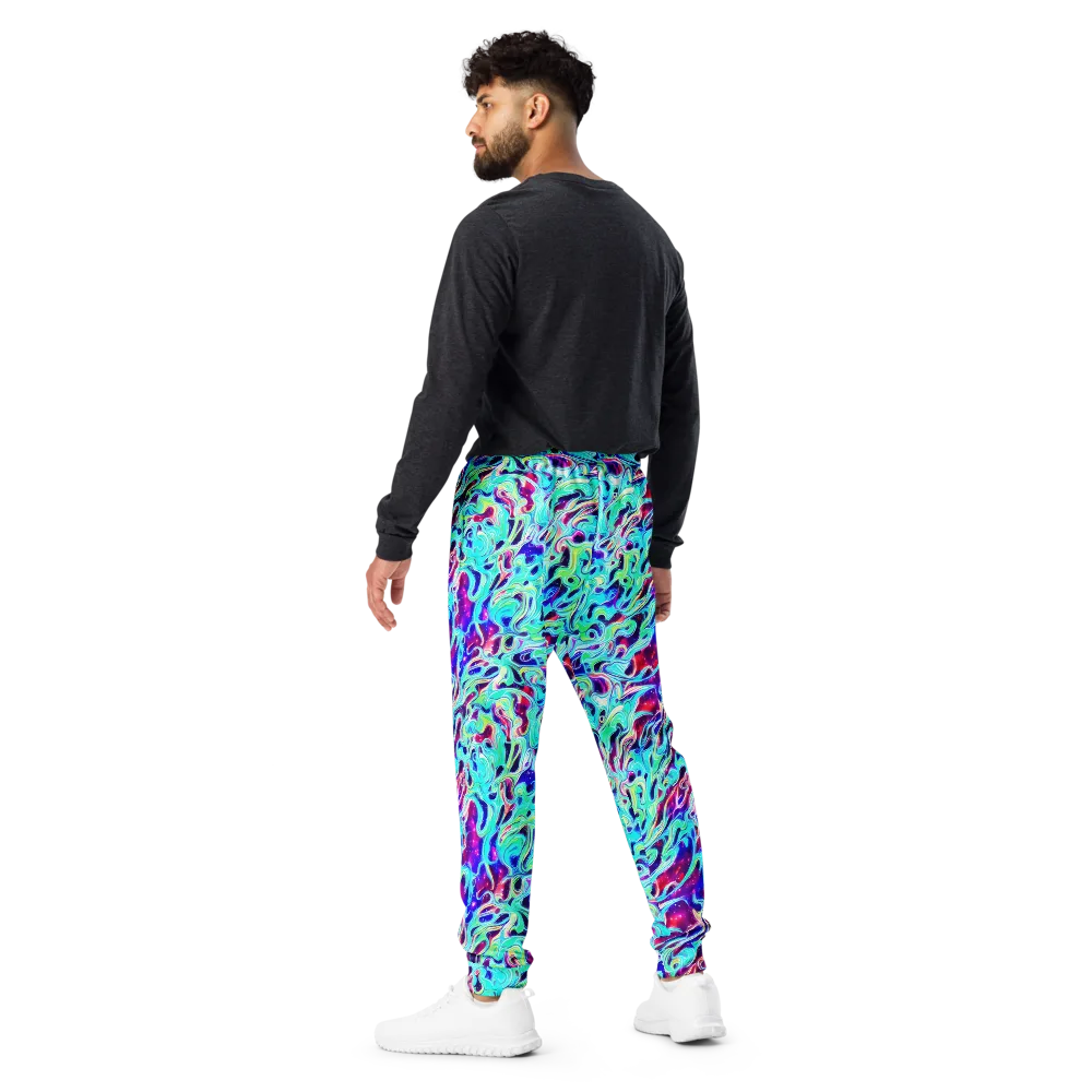 Quantum Ripple on Men's Joggers — Back
