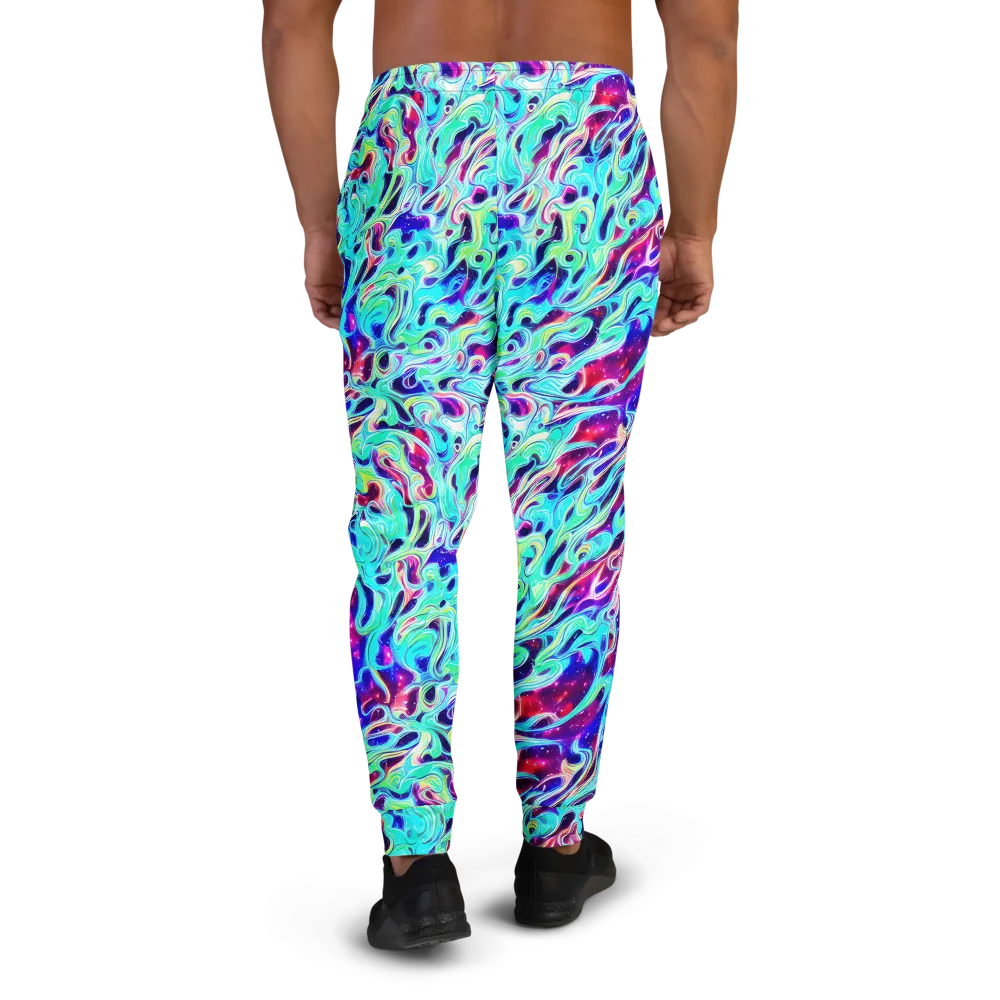 Quantum Ripple on Men's Joggers — Back