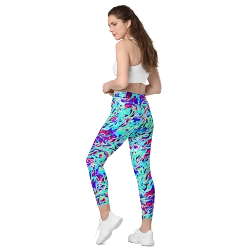 Quantum Ripple on a Leggings with Pockets
