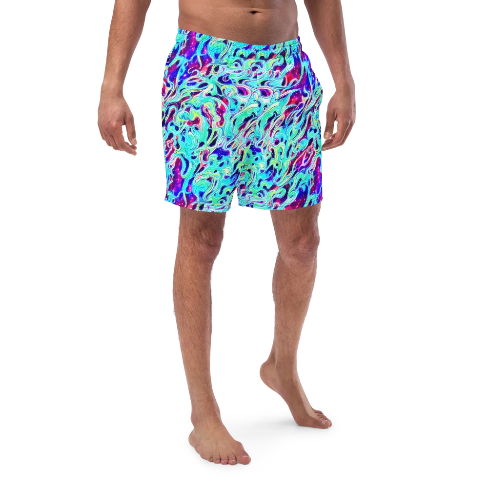 Quantum Ripple on Swim Trunks — Front