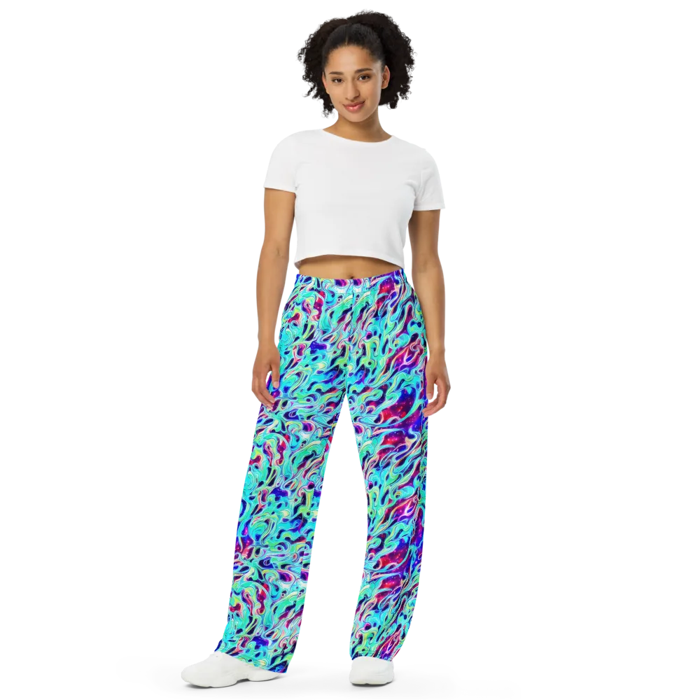 Quantum Ripple on Wide-Leg Pants — Front