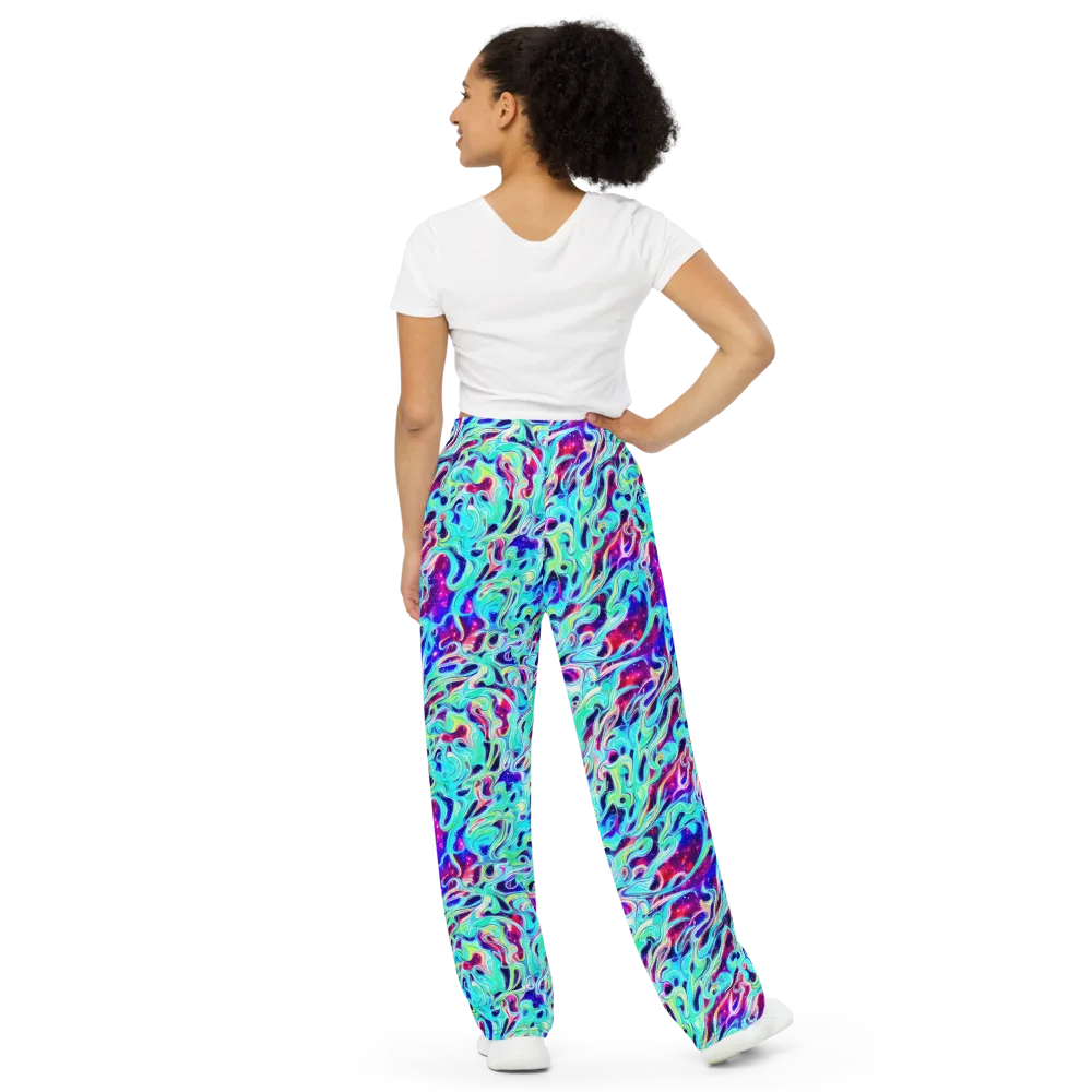 Quantum Ripple on Wide-Leg Pants — Back