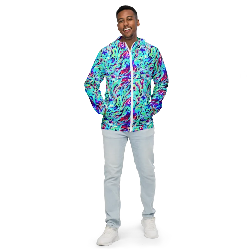 Quantum Ripple on Men's Windbreaker — Front