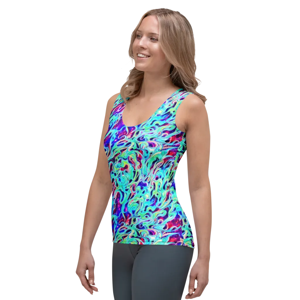 Quantum Ripple on Women's Tank Top — Left Front