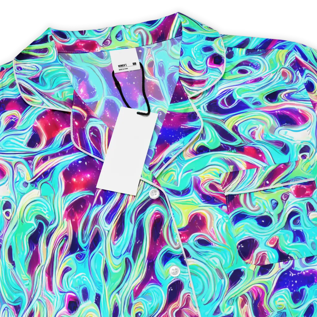 Quantum Ripple on Women's Short Sleeve Pajama Top — Product details