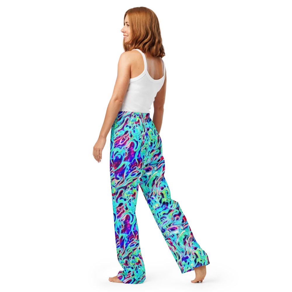 Quantum Ripple on Women's Pajama Pants — Back