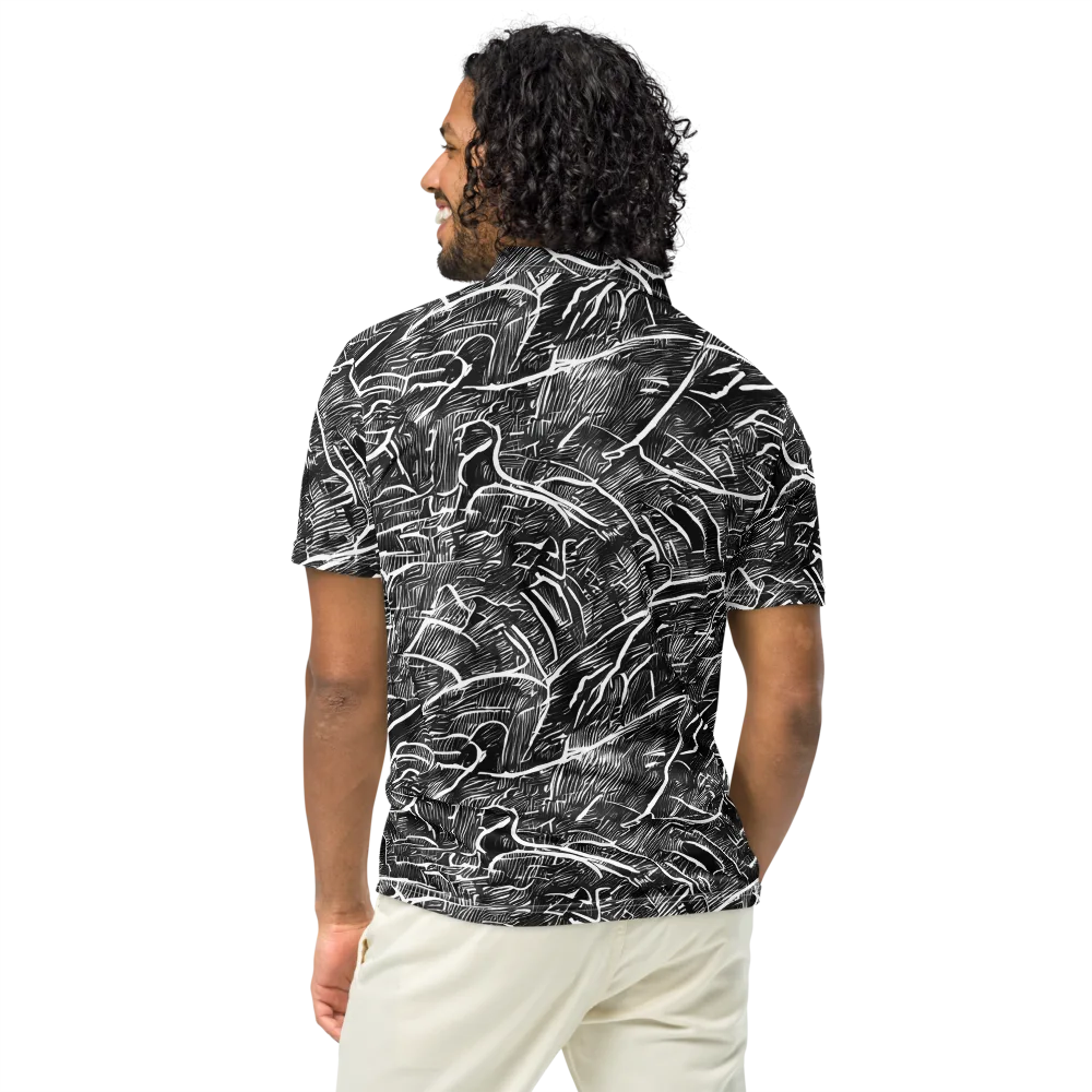 Inkwood Rapture on Men's Slim Fit Polo Shirt — Back