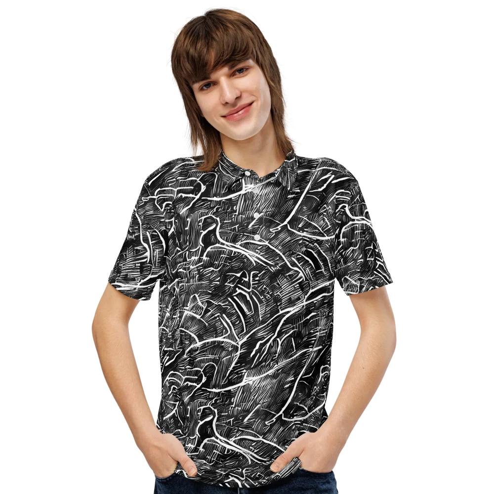 Inkwood Rapture on Men's Slim Fit Polo Shirt — Front