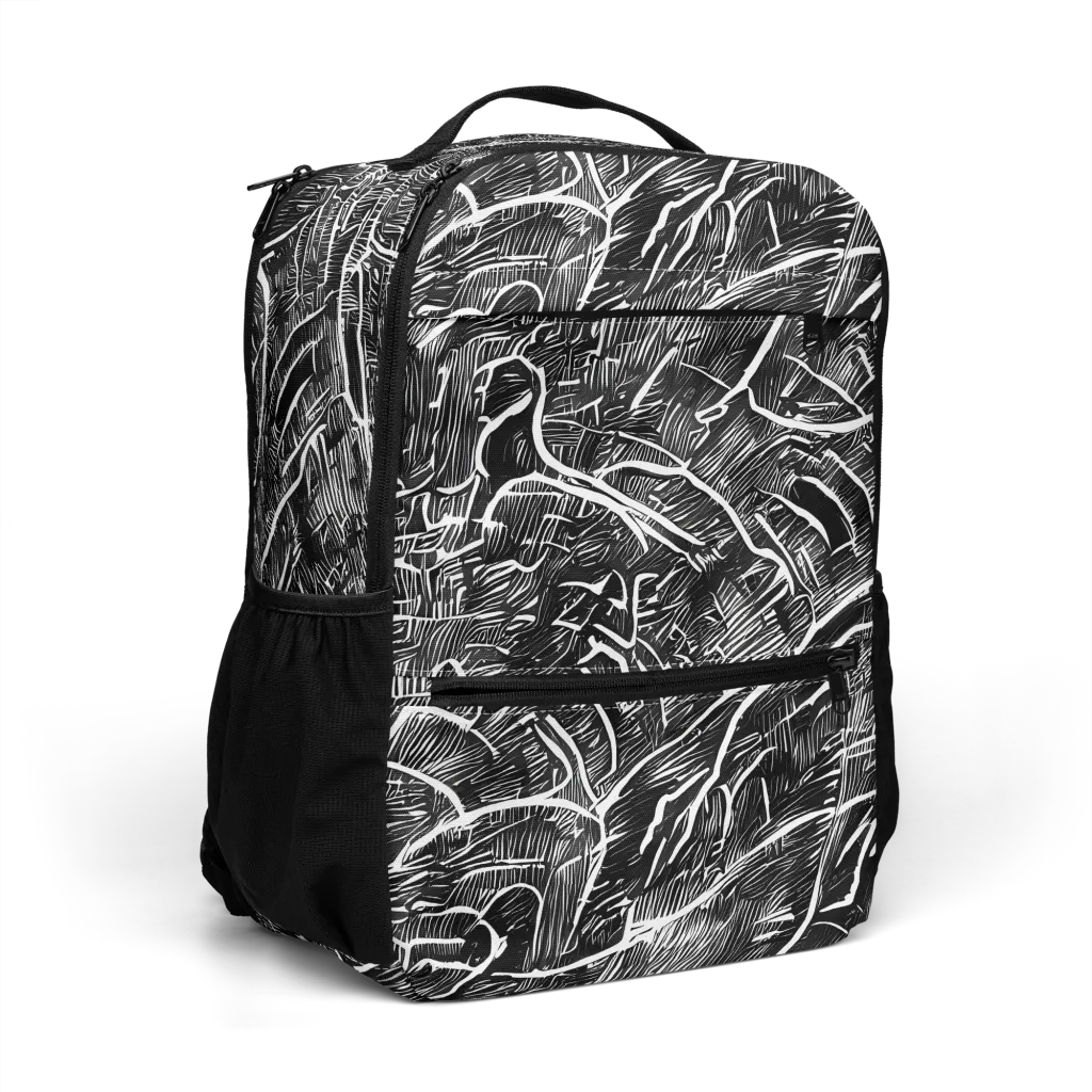 Inkwood Rapture on Utility Backpack — Right Front