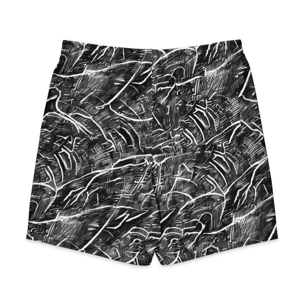 Inkwood Rapture on Men's Board Shorts — Back