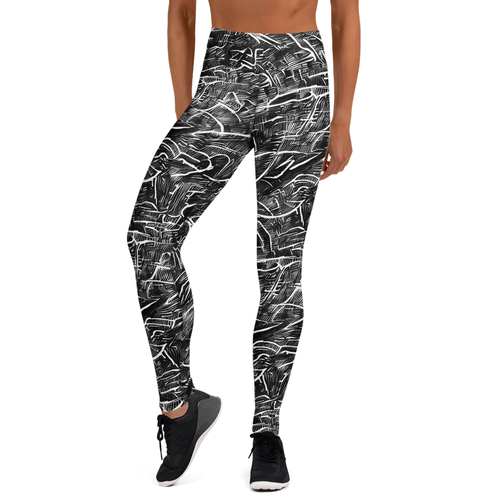 Inkwood Rapture on Yoga Leggings — Front