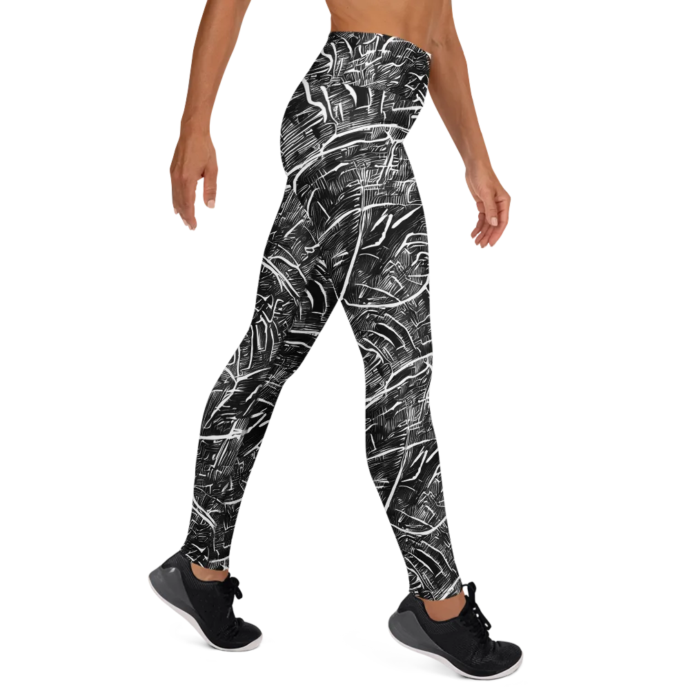 Inkwood Rapture on Yoga Leggings — Right
