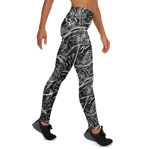 Inkwood Rapture on a Yoga Leggings