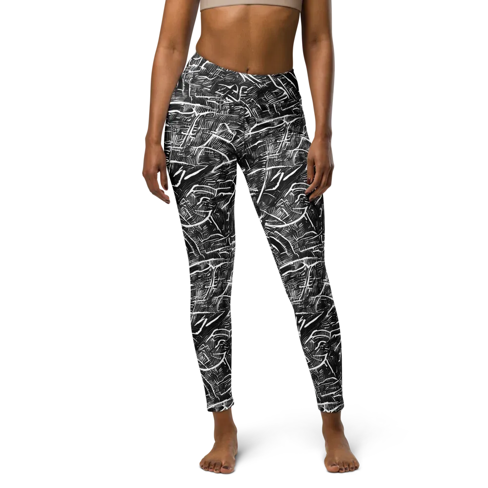 Inkwood Rapture on Yoga Leggings — Front