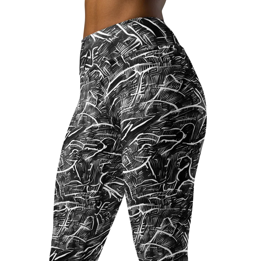 Inkwood Rapture on Yoga Leggings — Left Front