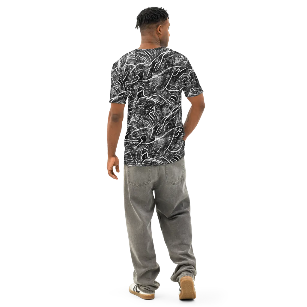 Inkwood Rapture on Men's Cotton Crew Neck T-Shirt — Back