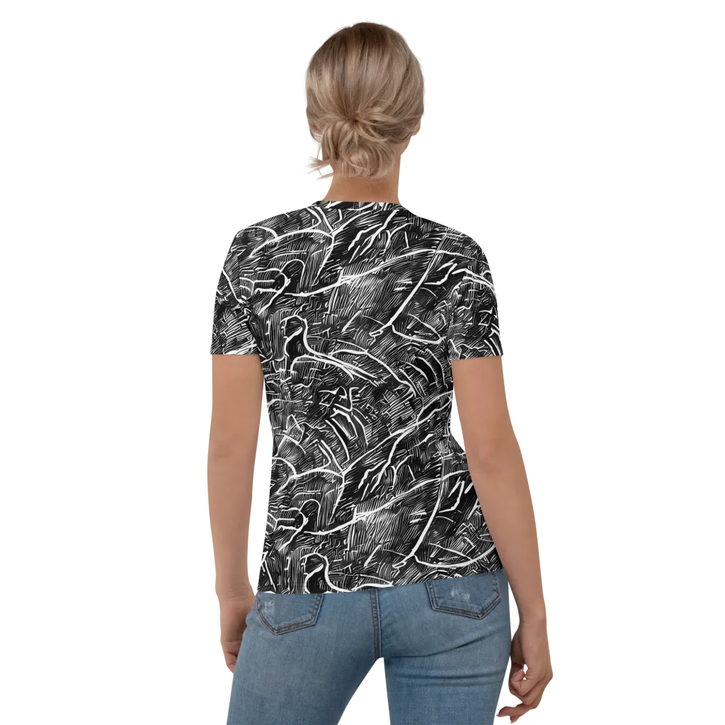 Inkwood Rapture on Women's Crew Neck T-Shirt — Back