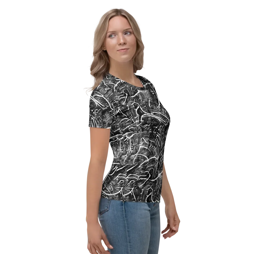 Inkwood Rapture on Women's Crew Neck T-Shirt — Right