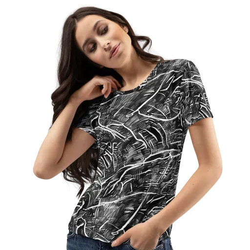 Inkwood Rapture on a Women's Crew Neck T-Shirt
