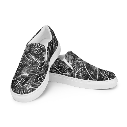 Inkwood Rapture on a Men's Slip-On Canvas Shoes