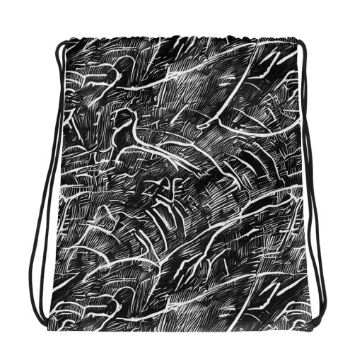 Inkwood Rapture on a Drawstring Bag