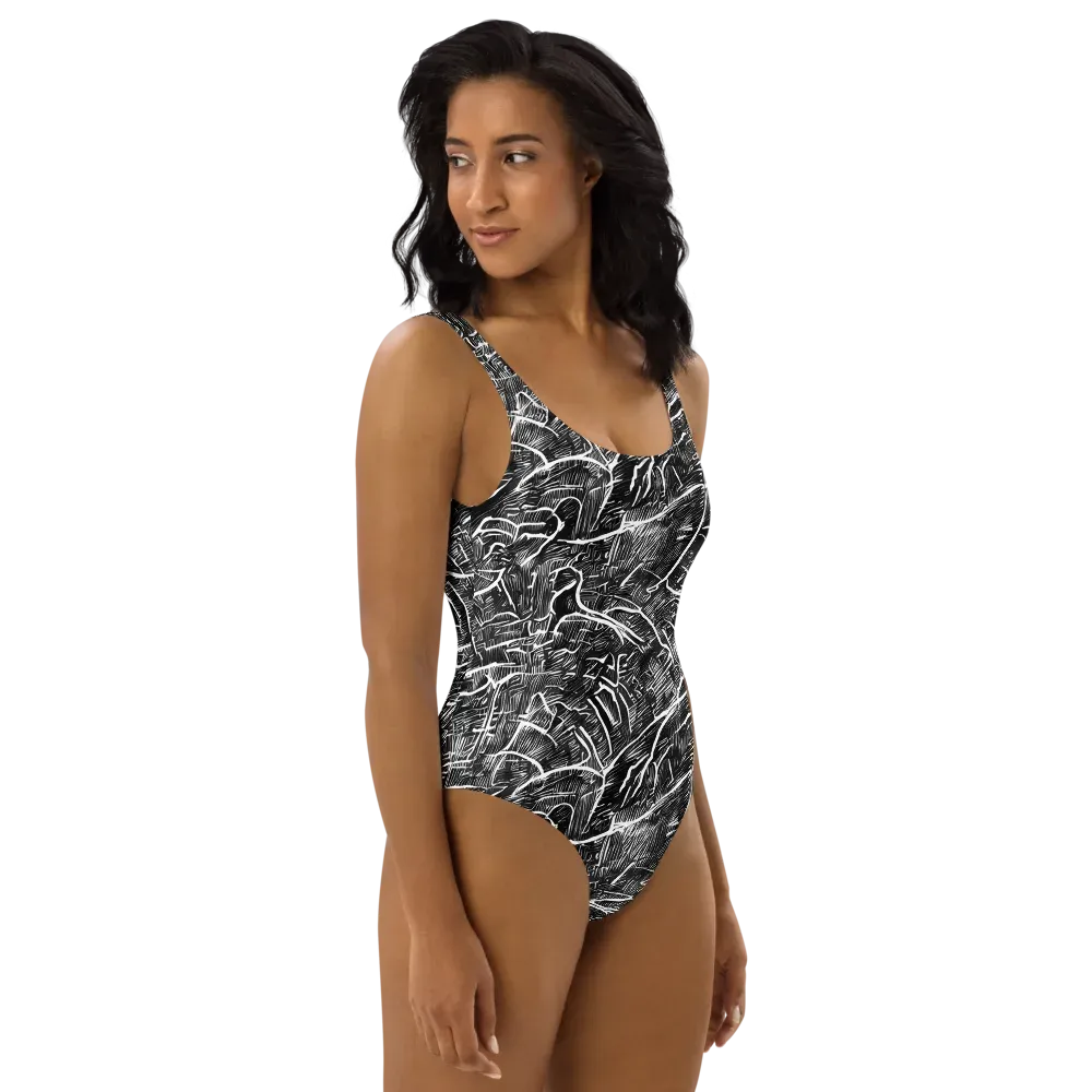 Inkwood Rapture on One-Piece Swimsuit — Right