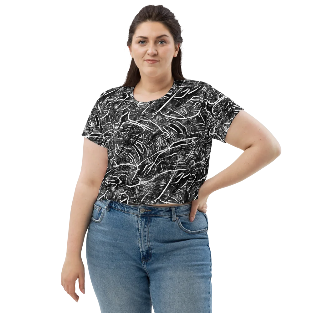 Inkwood Rapture on Crop Tee — Front