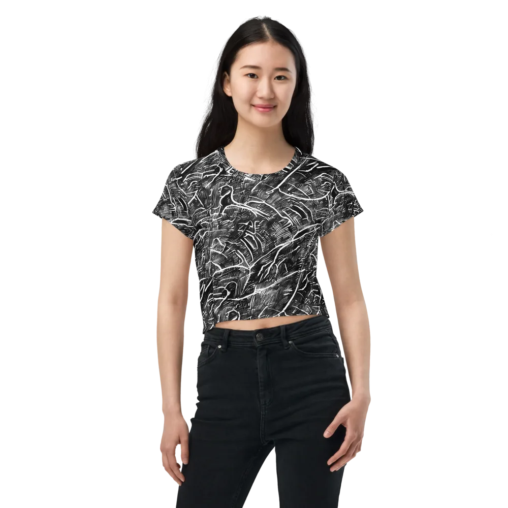 Inkwood Rapture on Crop Tee — Front