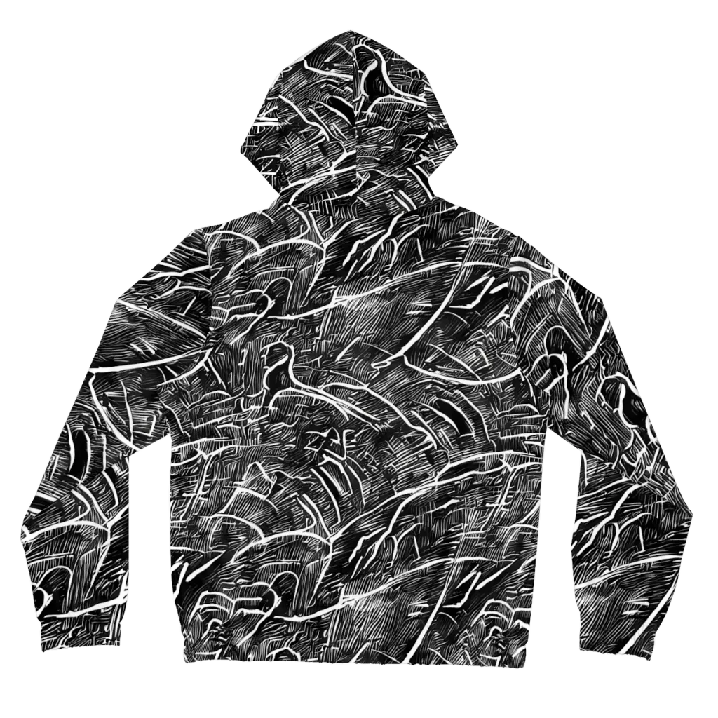 Inkwood Rapture on Women's Full-Zip Hoodie — Back