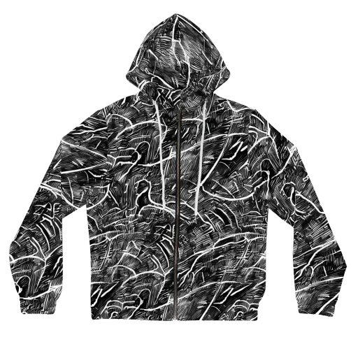 Inkwood Rapture on a Women's Full-Zip Hoodie
