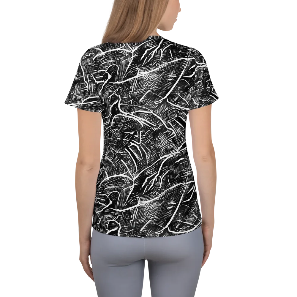 Inkwood Rapture on Women's Athletic T-Shirt — Back