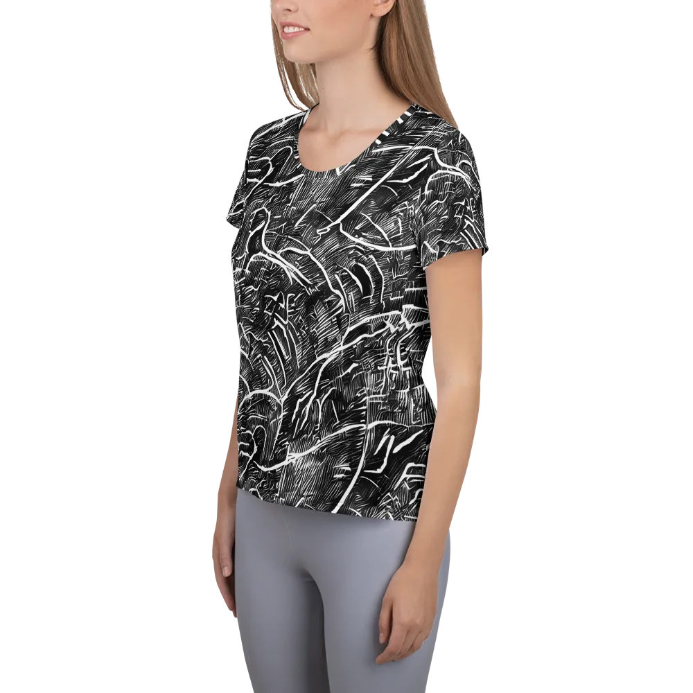 Inkwood Rapture on Women's Athletic T-Shirt — Left