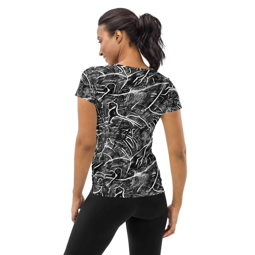 Inkwood Rapture on Women's Athletic T-Shirt — Back