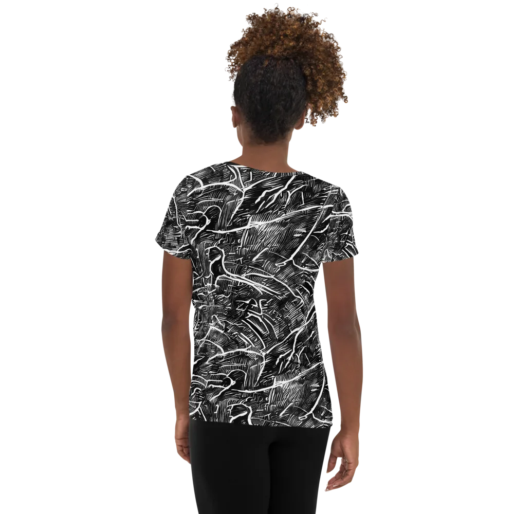 Inkwood Rapture on Women's Athletic T-Shirt — Back
