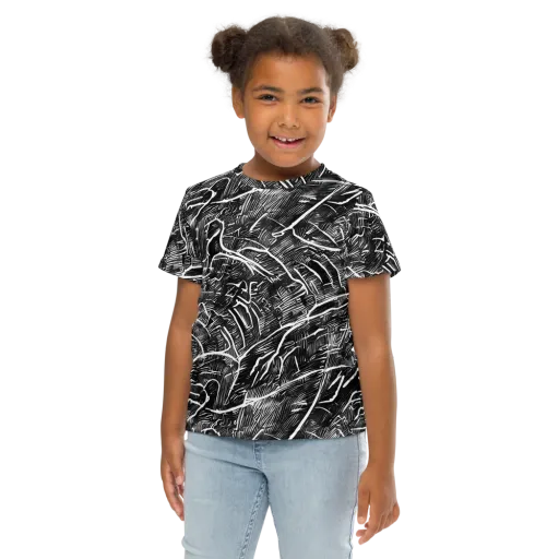 Inkwood Rapture on a Kids Crew Neck T-Shirt