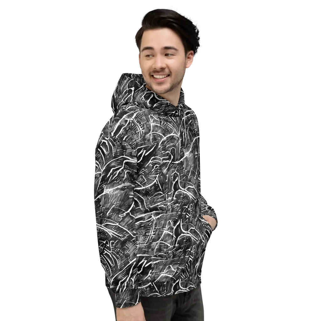 Inkwood Rapture on Hoodie — Right