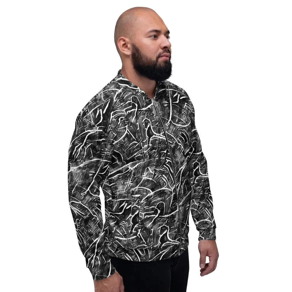 Inkwood Rapture on Bomber Jacket — Right