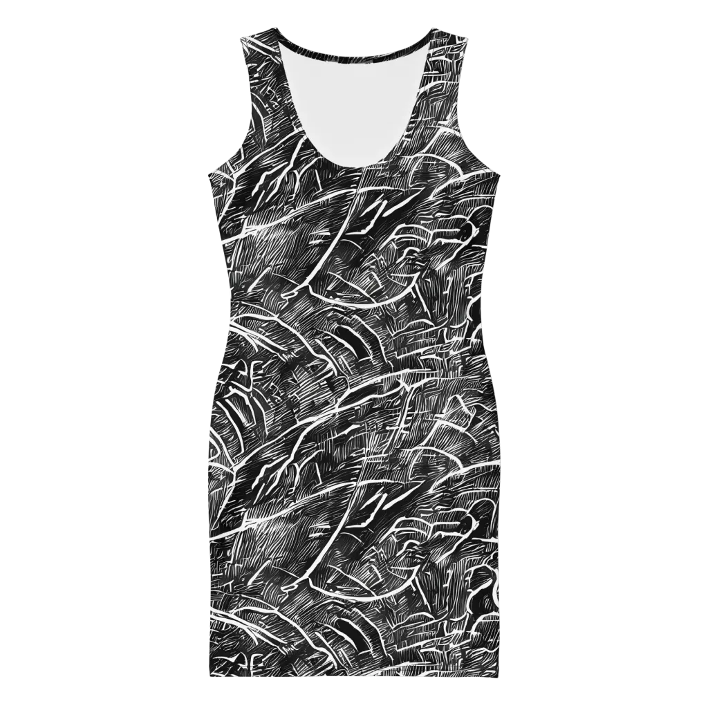 Inkwood Rapture on Bodycon Dress — Front