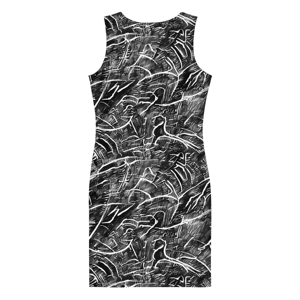 Inkwood Rapture on Bodycon Dress — Back