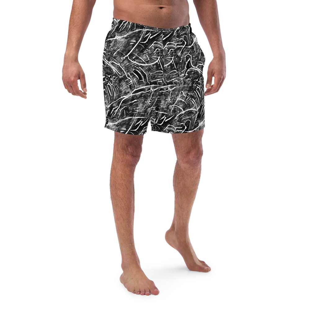 Inkwood Rapture on Swim Trunks — Front