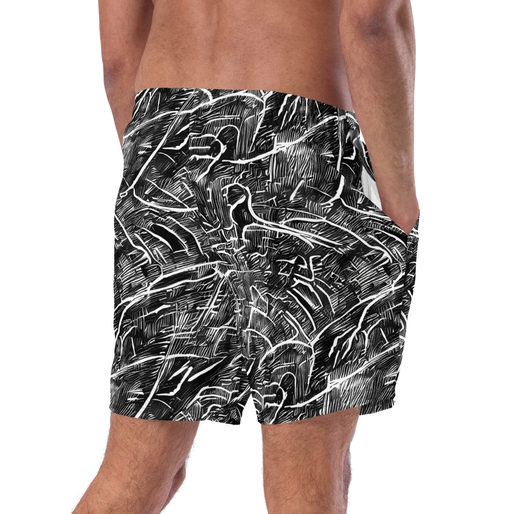 Inkwood Rapture on Swim Trunks — Right Back