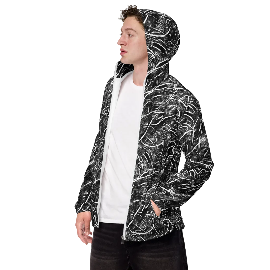 Inkwood Rapture on Men's Windbreaker — Left Front