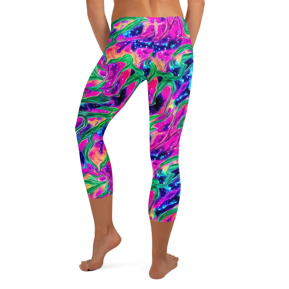 Hypercolor Oasis on Capri Leggings — Back