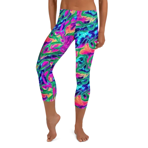 Hypercolor Oasis on a Capri Leggings