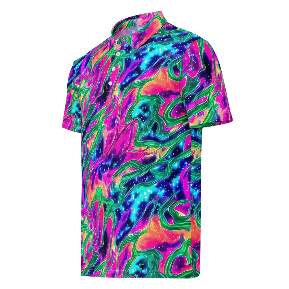 Hypercolor Oasis on Men's Slim Fit Polo Shirt — Left Front