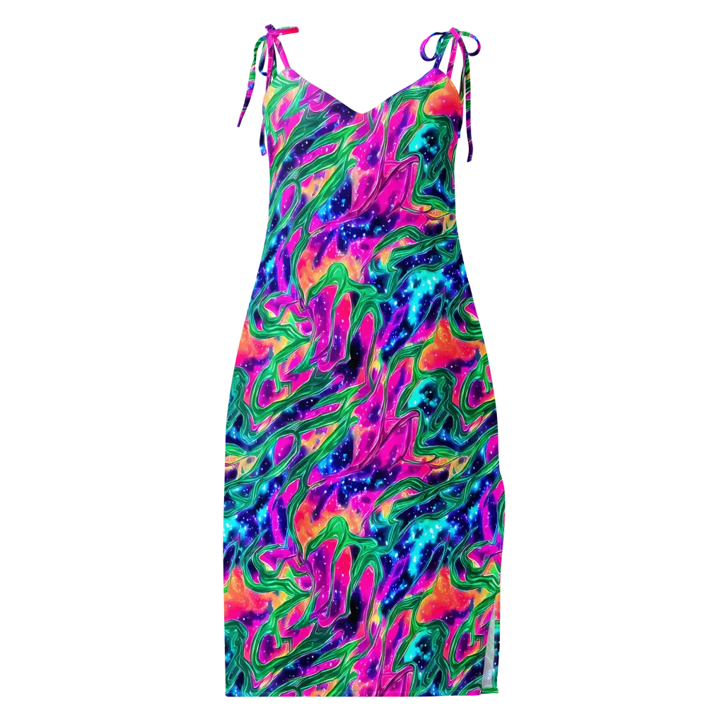 Hypercolor Oasis on Slip Dress — Front
