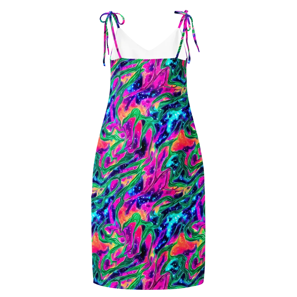 Hypercolor Oasis on Slip Dress — Back